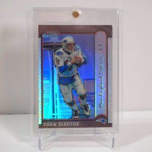 1999 Bowman Chrome Drew Bledsoe Interstate Refactors # /100 New England Patriots